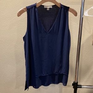 Blue, sleeveless, Michael Kors top